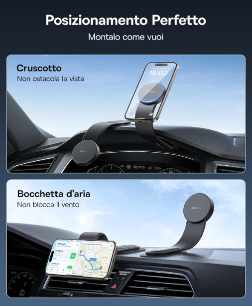 Baseus C02 Mobile Phone Holder Car Magnet for Dashboard