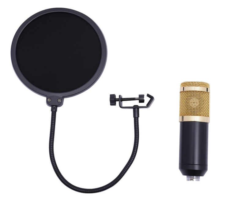 WOQLIBE Condenser Microphone Set, Recording Equipment V8 Live Sound Card