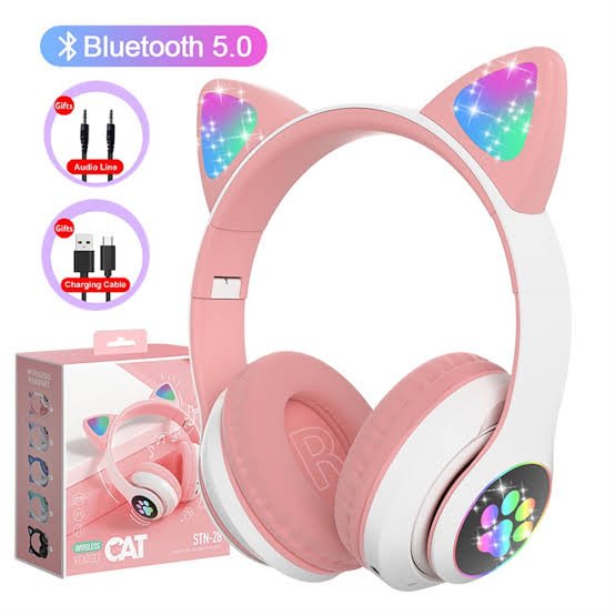Cat Ear RGB Wireless Headphone STN-28
