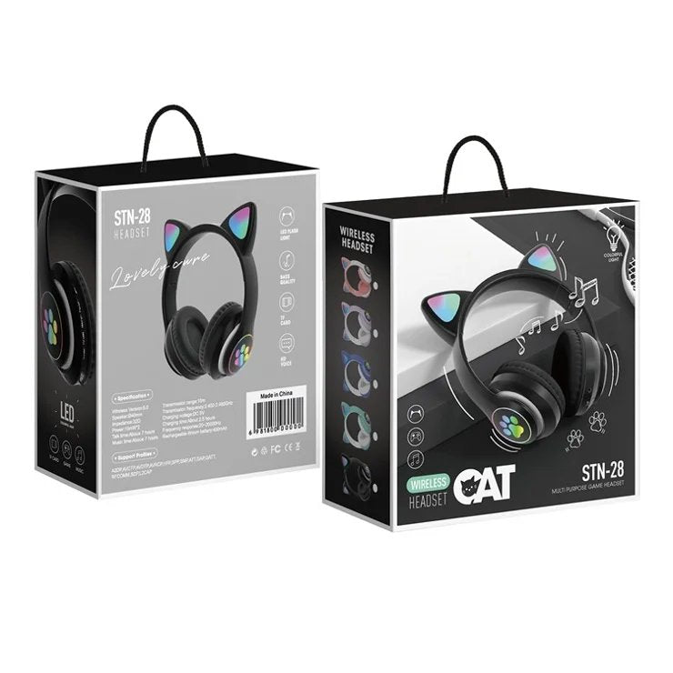 Cat Ear RGB Wireless Headphone STN-28