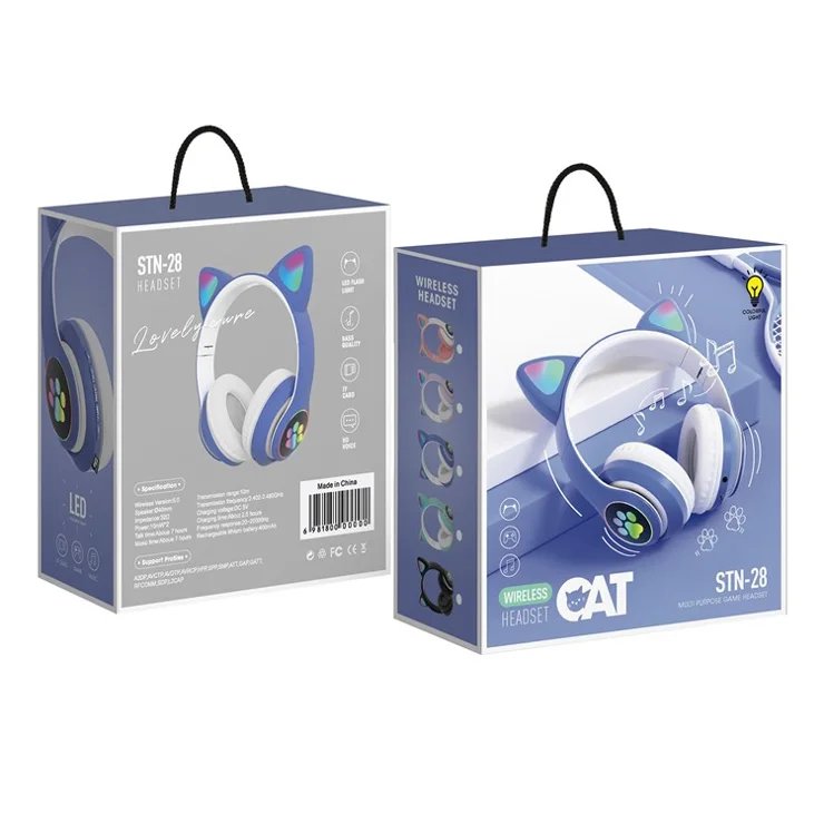 Cat Ear RGB Wireless Headphone STN-28