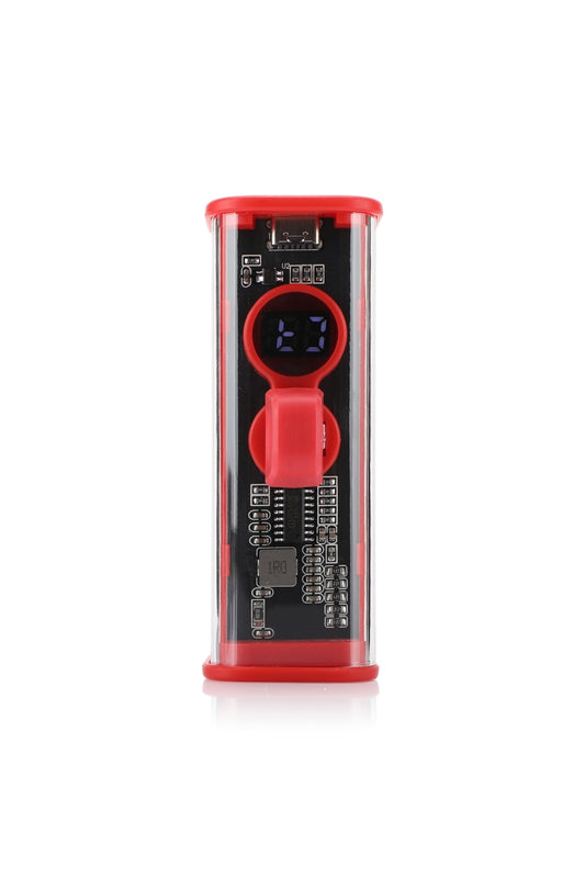 Pocket Power Bank 5000mAh Lightning + USB-C Cable - Red/Purple