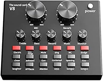 Perfect for Youtube/Video Conference/Gaming/Zoom/Skype,Adjustable Mic Suspension Scissor Arm,Live Sound Card,Studio Microphone,Condenser Microphone Bundle,with Effects And Voice Changer