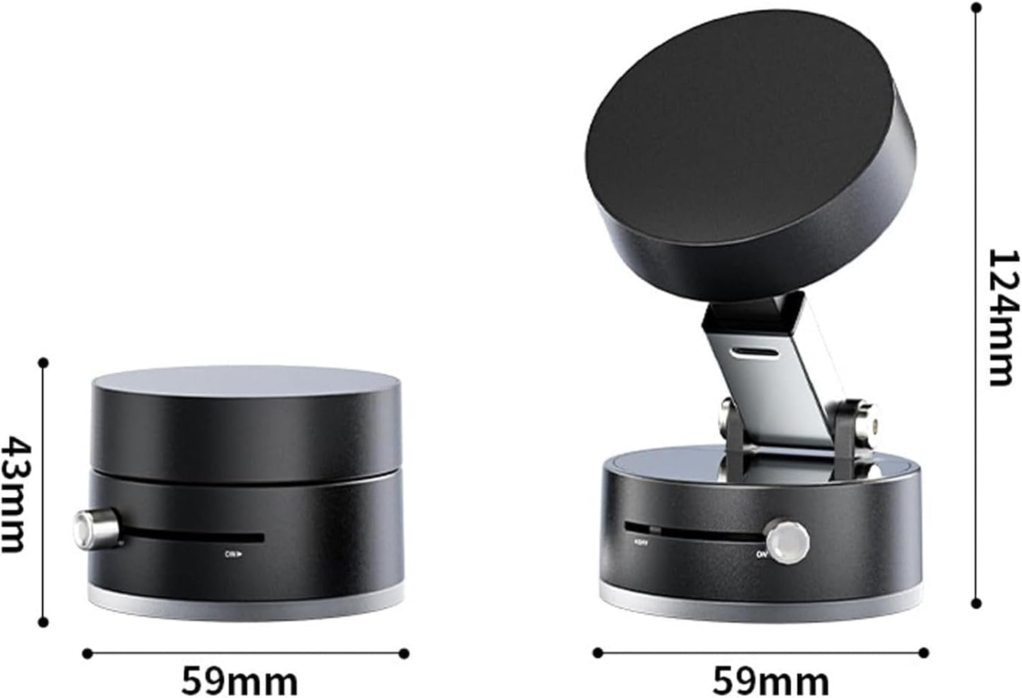 Car Phone Holder for Fiat Stilo Croma Bravo Palio Uno Tipo 500 500L 500X Ducato Magnetic Suction Mobile Phone Holder Foldable Adjustable Car Phone Mount Air Vent Phone,B