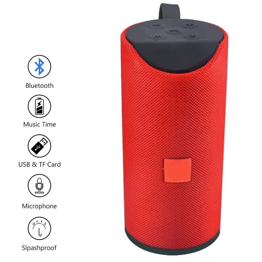 TG-113 Super Bass Portable Bluetooth Speaker with Mic Compatible, Calling/FM Support/AUX/USB/SD Card Suppor with All Smartphones(Black)