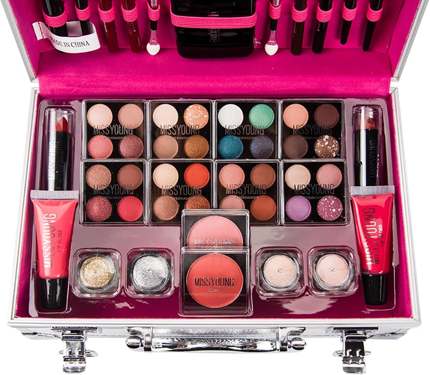 All in Onne Makeup Kit Set 1157 | Makeup Starter Kit for Girls | Makeup Set kit Eyeshadow Full Foundation | Makeup Set Eyeshadow Powder Lip Colors Kit
