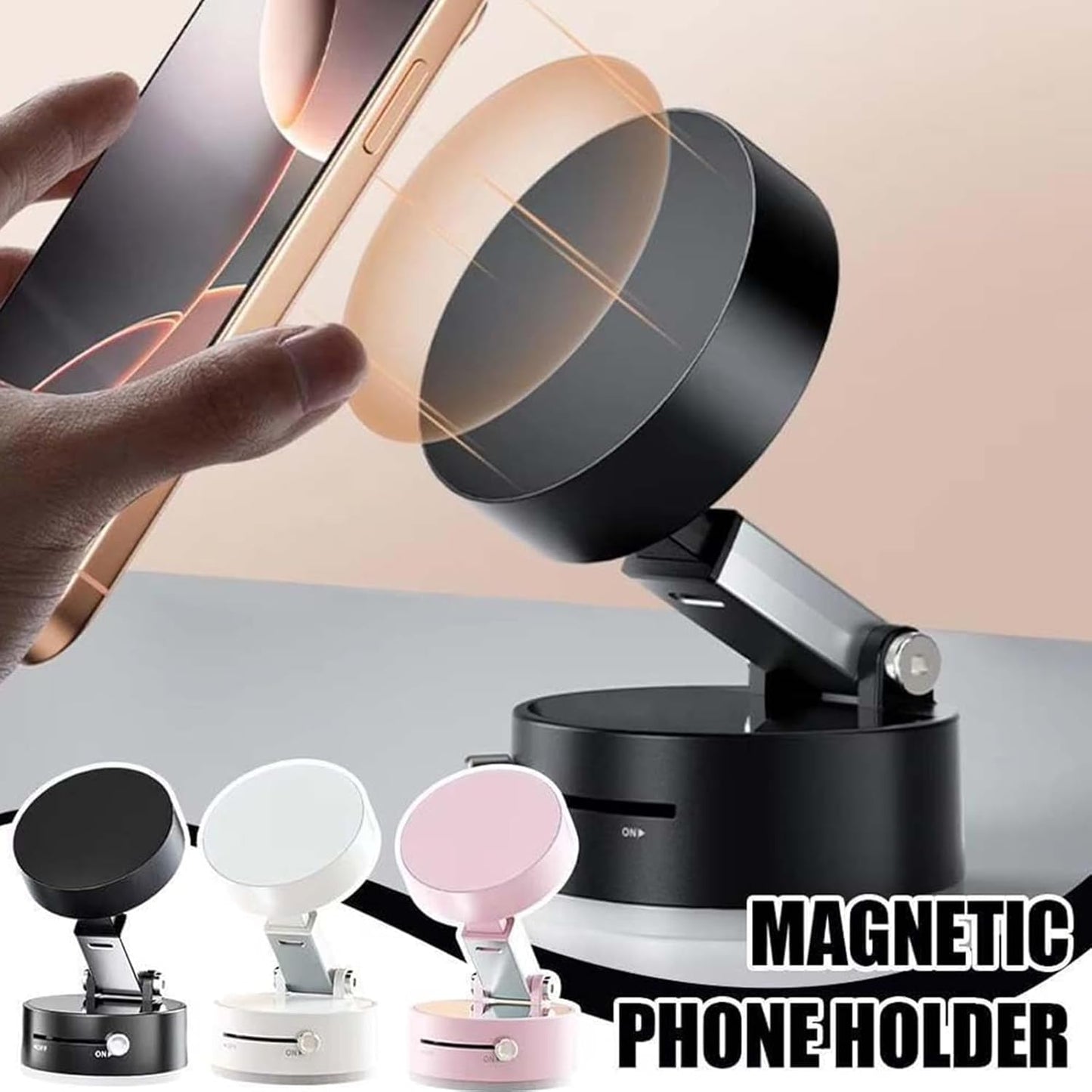 Car Phone Holder for Fiat Stilo Croma Bravo Palio Uno Tipo 500 500L 500X Ducato Magnetic Suction Mobile Phone Holder Foldable Adjustable Car Phone Mount Air Vent Phone,B