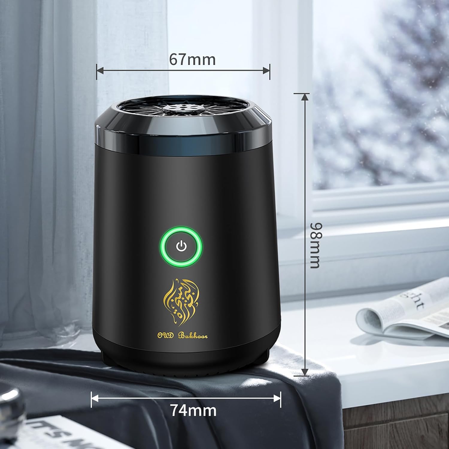 Mini Chargeble Incense Burner, Portable Electric Bakhoor, Bakhoor Burner Resin Burner, Car Small USB Power Incense Burner for Office and Car