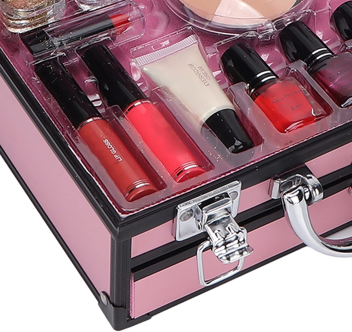 Makeup Nail Art Gift Set Eyeshadow Eyeliner Face Makeup Essential Starter Kit for Beginners Makeup Artist Women Home Travel Dance Stage Performance