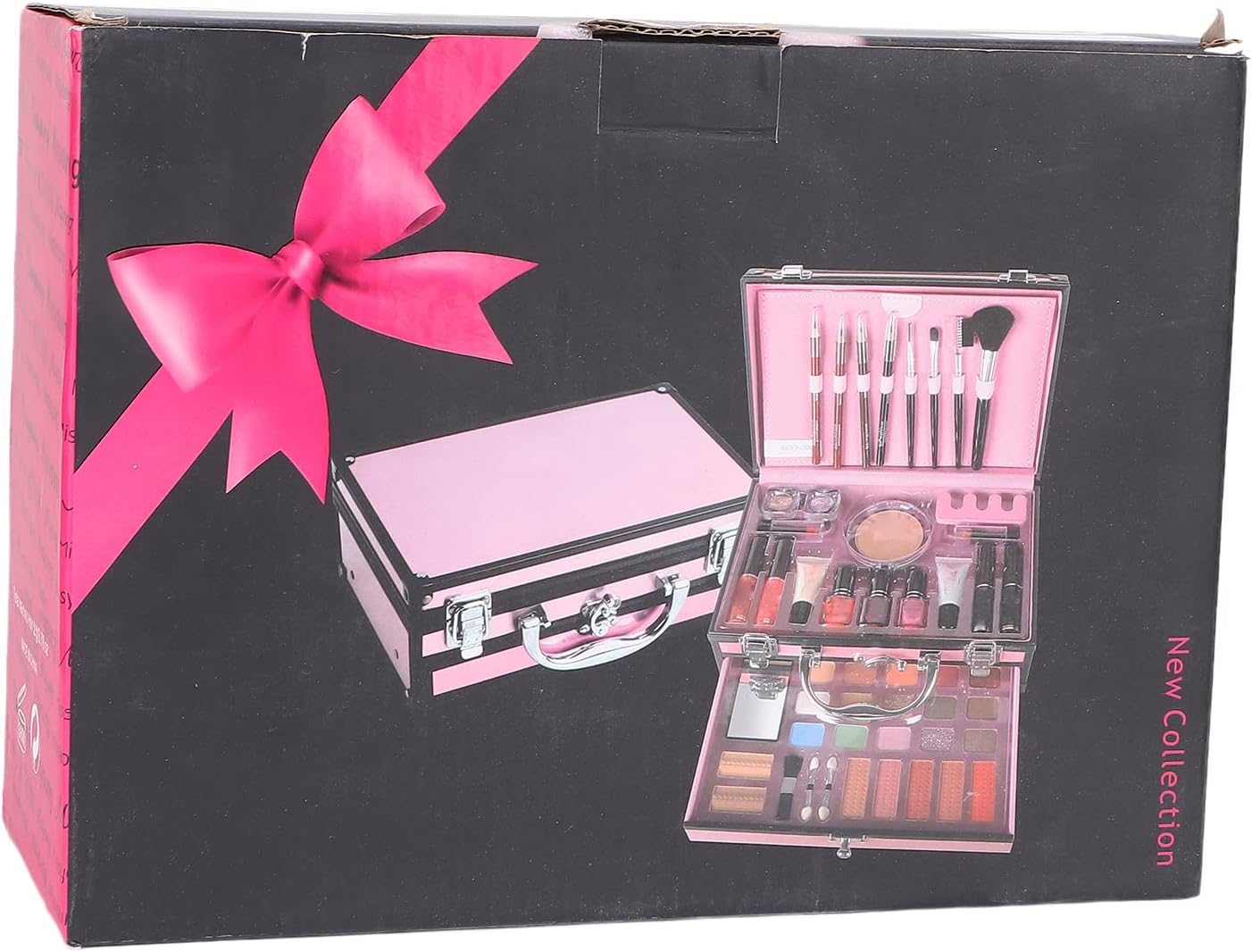 Makeup Nail Art Gift Set Eyeshadow Eyeliner Face Makeup Essential Starter Kit for Beginners Makeup Artist Women Home Travel Dance Stage Performance