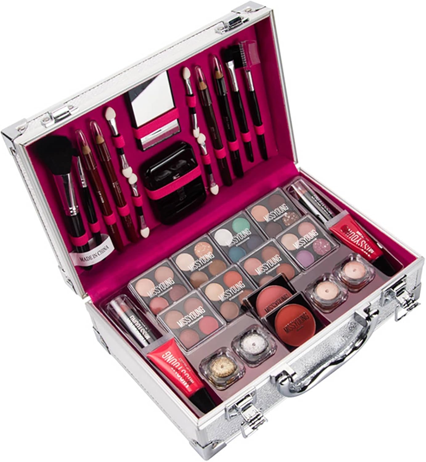 All in Onne Makeup Kit Set 1157 | Makeup Starter Kit for Girls | Makeup Set kit Eyeshadow Full Foundation | Makeup Set Eyeshadow Powder Lip Colors Kit