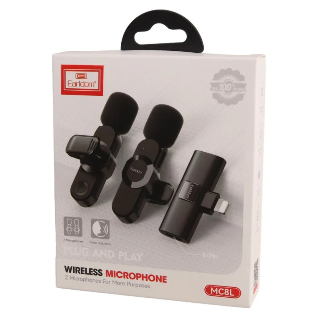 Earldom Dual Wireless Microphone with Phone Connector