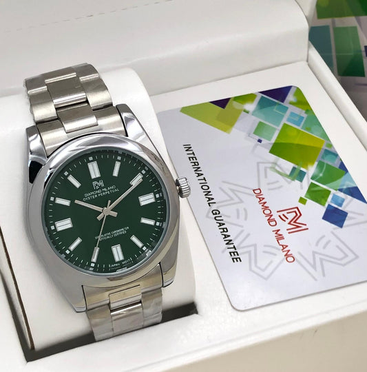Prestige – Men’s Stainless Steel Watch with Green Dial