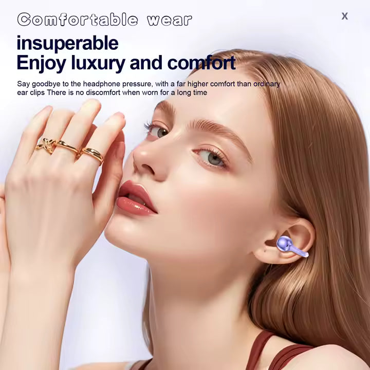 OEM LOGO YXG-10 Wireless Headphones Fone BT5.4 Headset With Mic Handsfree Noise Canceling Earphones Clip Ear Music Sports YXG10