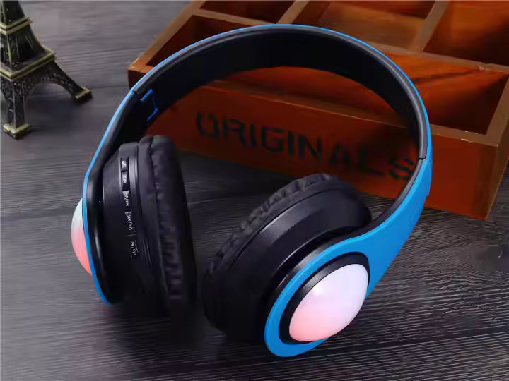Computer Microphone Headband Tws Ear Gaming Headset Wireless Earphone B26 RGB Headphones Wireless Blue Tooth