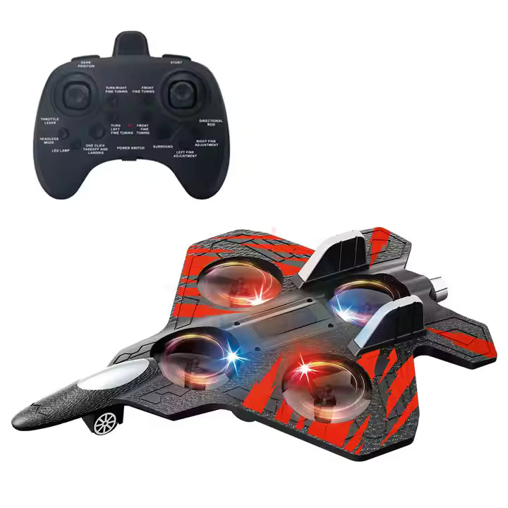 360° Flips RC Plane 3-Gear Speeds Safe Remote Control Airplane One-Click Take Off Landing EPP Foam Plane Toys