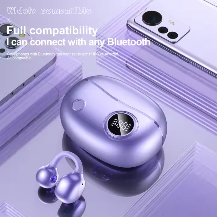 OEM LOGO YXG-10 Wireless Headphones Fone BT5.4 Headset With Mic Handsfree Noise Canceling Earphones Clip Ear Music Sports YXG10