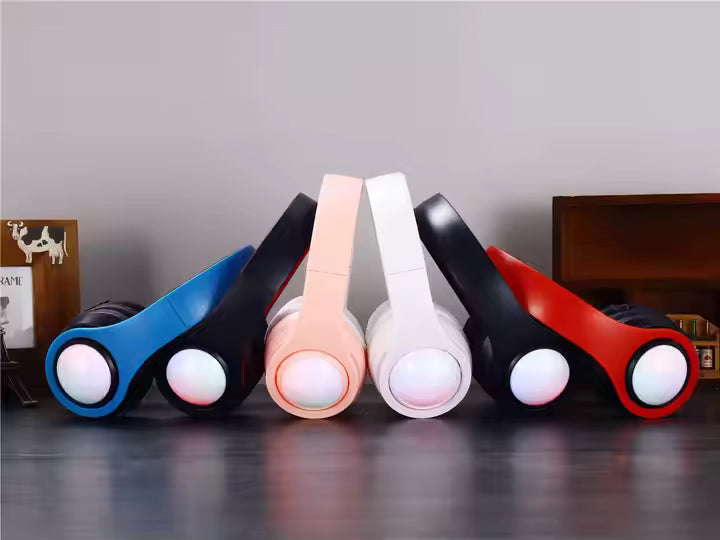 Computer Microphone Headband Tws Ear Gaming Headset Wireless Earphone B26 RGB Headphones Wireless Blue Tooth