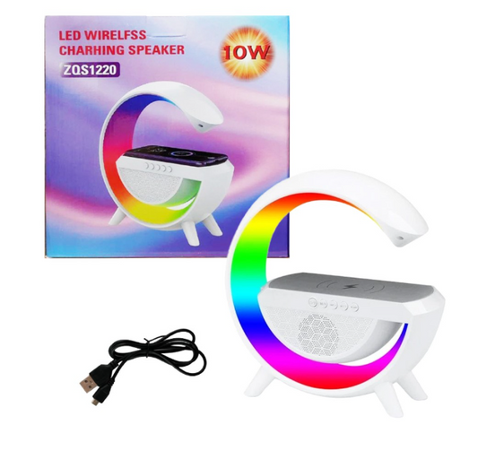 Sing-e Mini Portable Wireless Speaker with Wireless Charger ZQS1220 White