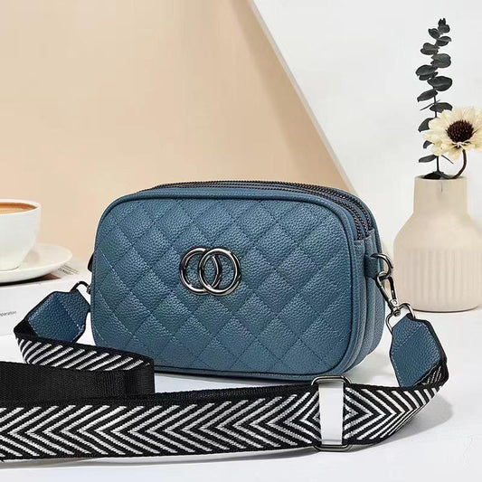 Single Shoulder Crossbody Bag with Stylish Wide Strap