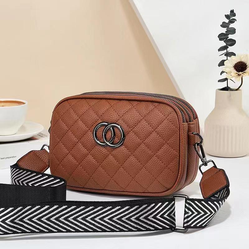 Single Shoulder Crossbody Bag with Stylish Wide Strap