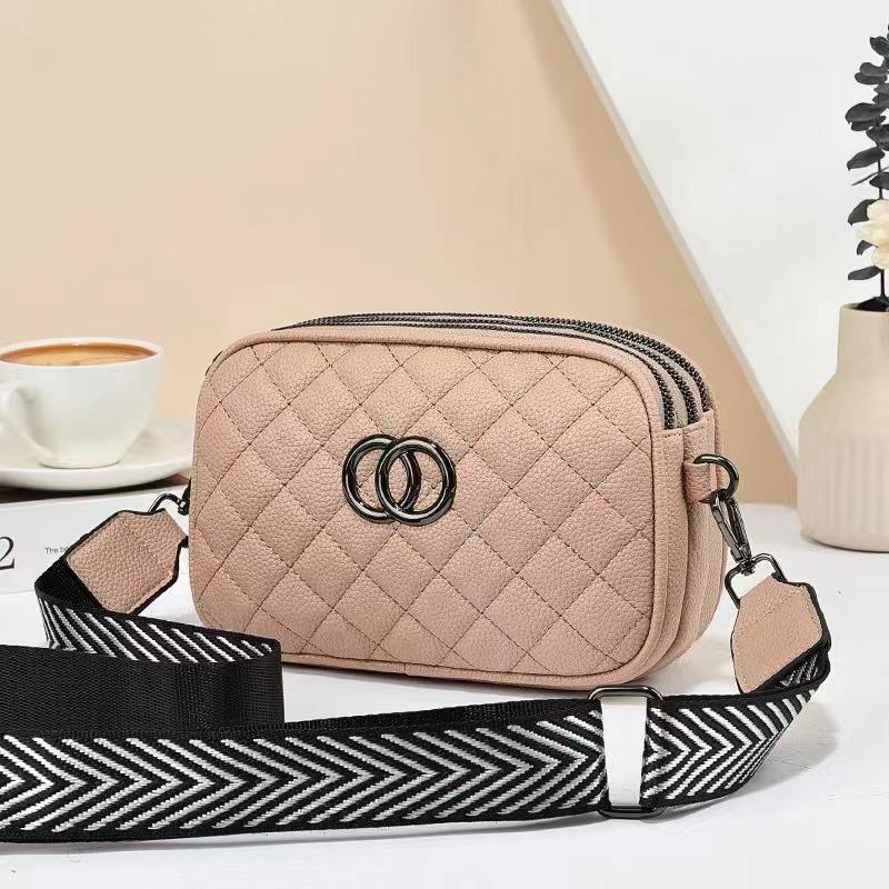 Single Shoulder Crossbody Bag with Stylish Wide Strap