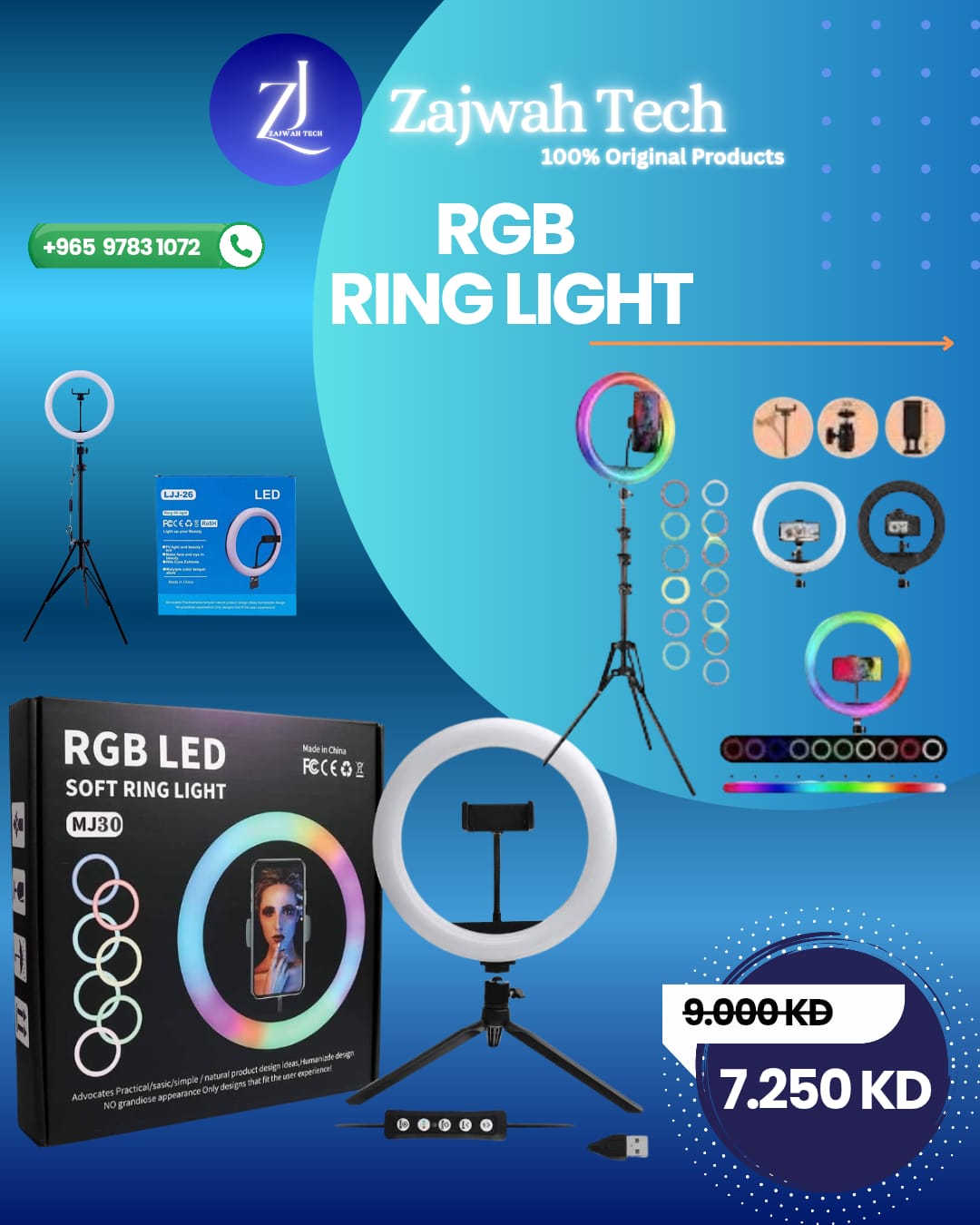 RGB LED Soft Ring Light – MJ30