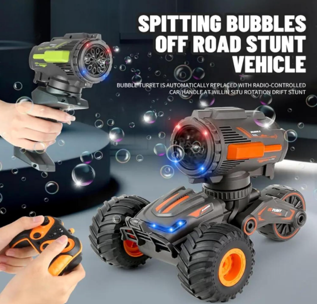 Adoree Stunt Remote Control rc Bubble Making FUN-C062A car Toy with Light &Music for Kids