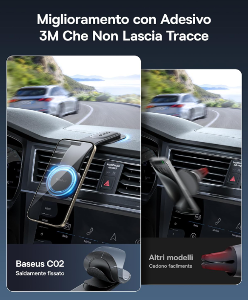 Baseus C02 Mobile Phone Holder Car Magnet for Dashboard