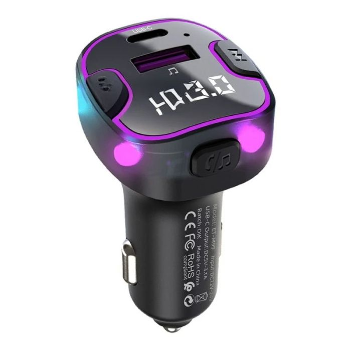 Earldom ET-M99 Car Charger with USB Port and LED Display