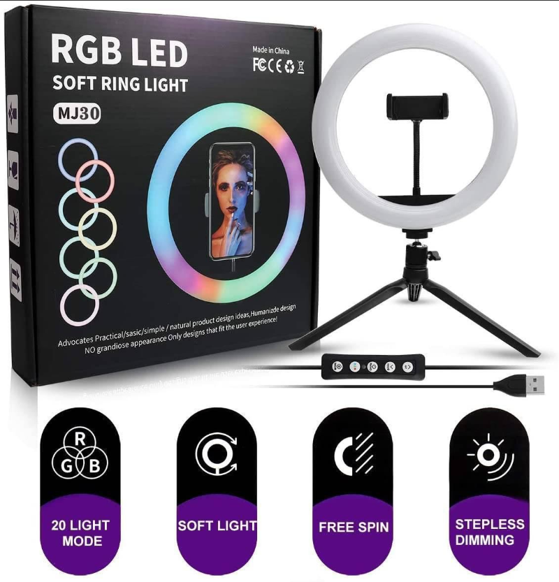 RGB LED Soft Ring Light – MJ30