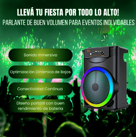 Bigcolorworld Bluetooth Speaker Large Portable 15w Tws Rgb Black