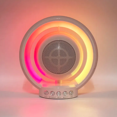 Mini Karaoke Wireless Bluetooth Light Show Speake Dual Microphone Speaker 3D Stereo Amplifier With Stand Bluetooth Speakers Home mini Karaoke KTV