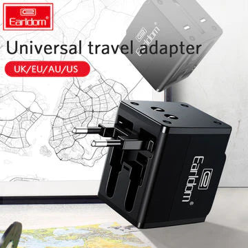 Earldom Universal Travel Adapter With Dual USB Ports