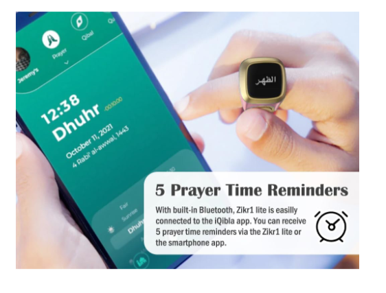 Smart Ring Counter, Smart Tasbih Zikr Ring, Muslim Islamic Prayer Smart Rings,Tasbih Counter Smart Ring, Digital Electronic Smart Tally Counter, Tasbeeh Smart Counter for Prayer (Pink, 20mm)