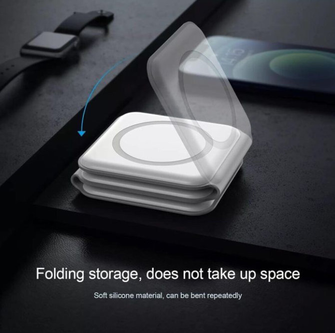 O-Lonnie HD-02 3 in 1 Portable Folding Magnetic Wireless Charger 15W
